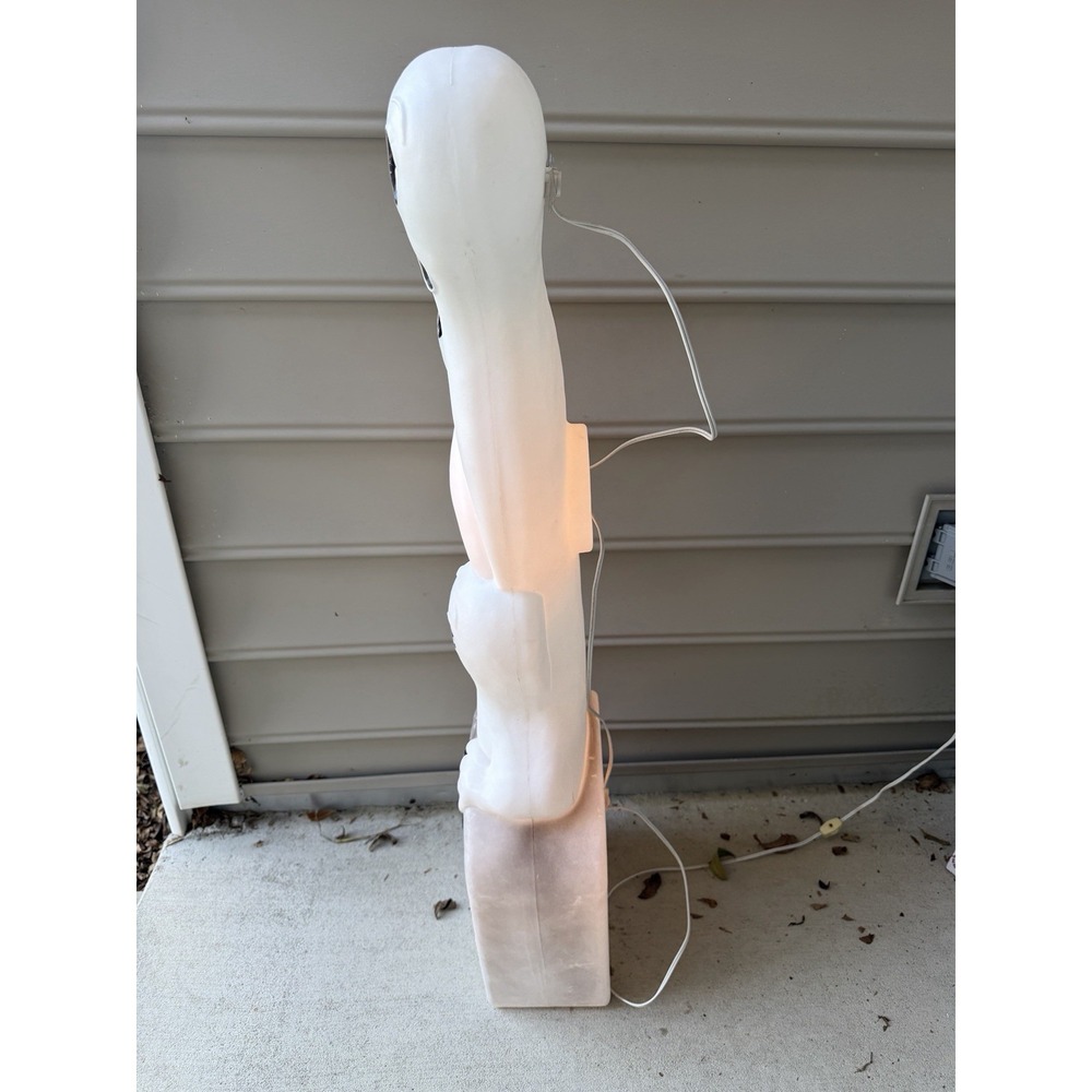 1995 40" Union Products Ghosts Tombstone Lighted Blow Mold Halloween Vtg Works - Picture 6 of 8